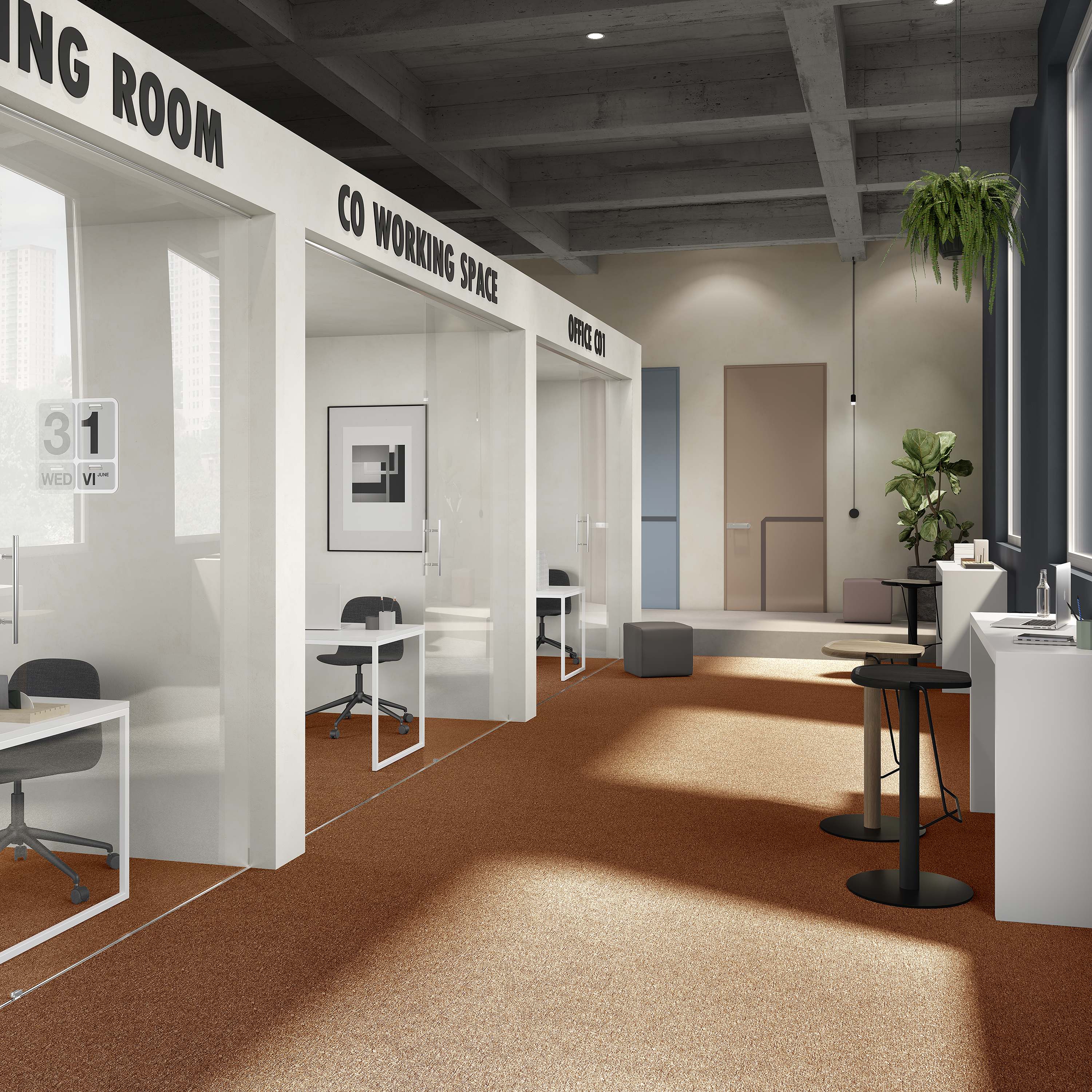 Ковровая плитка Medusa Tile 84 (500*500*5 мм) — купить в Липецке