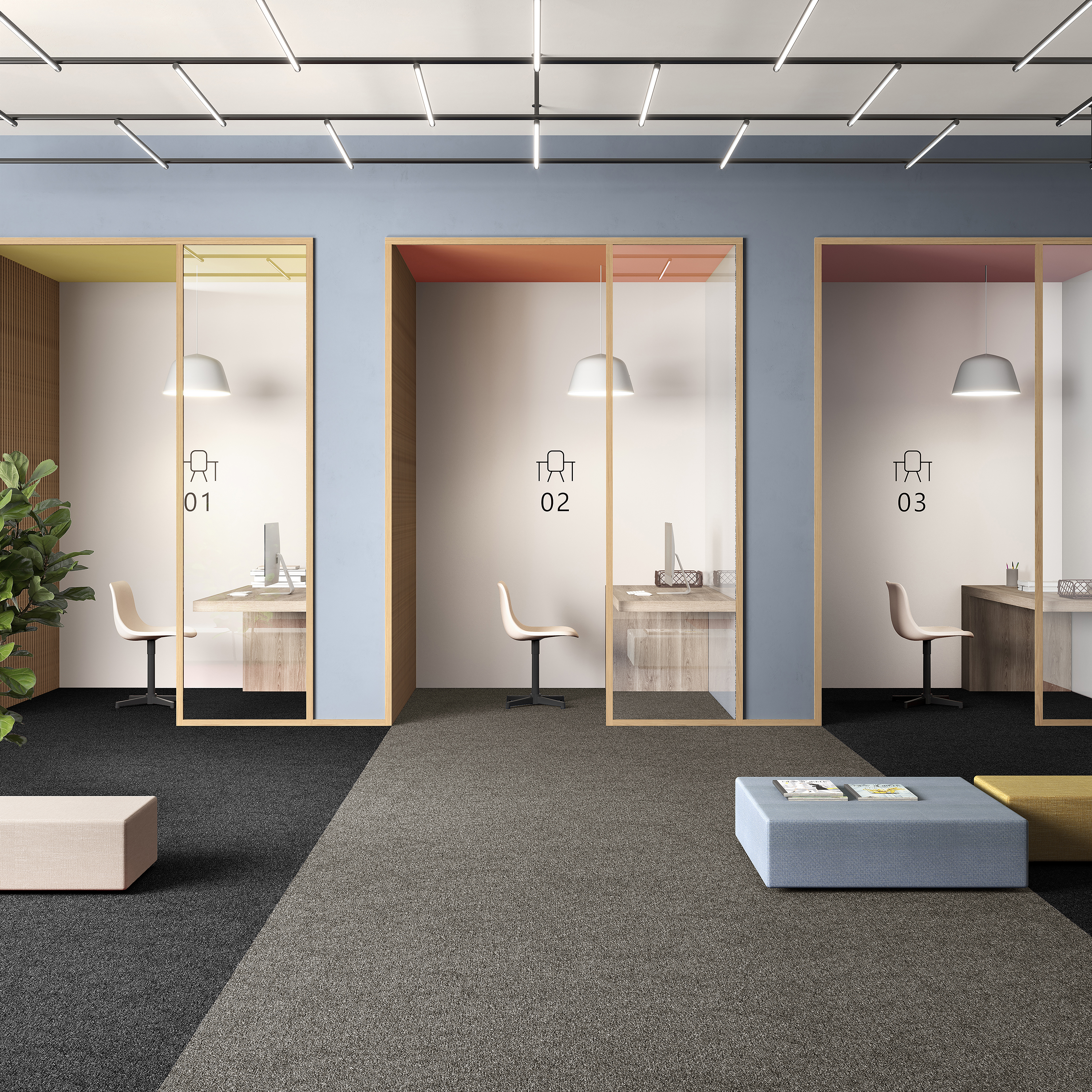 Ковровая плитка Medusa Tile 40 (500*500*5 мм) — купить в Липецке