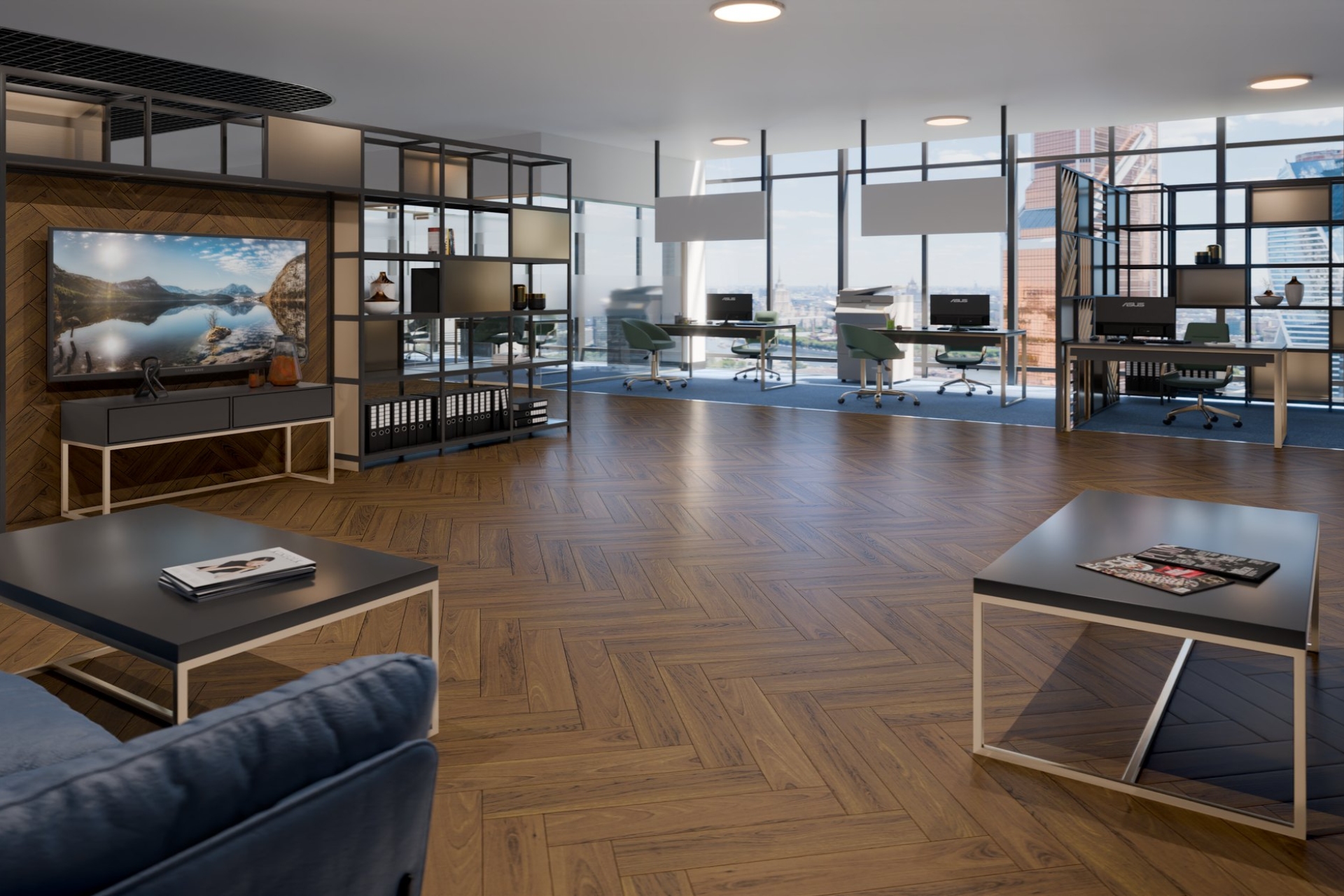 Инженерный паркет «Damy Floor» Ореховый (укладка елочкой) — купить в Липецке