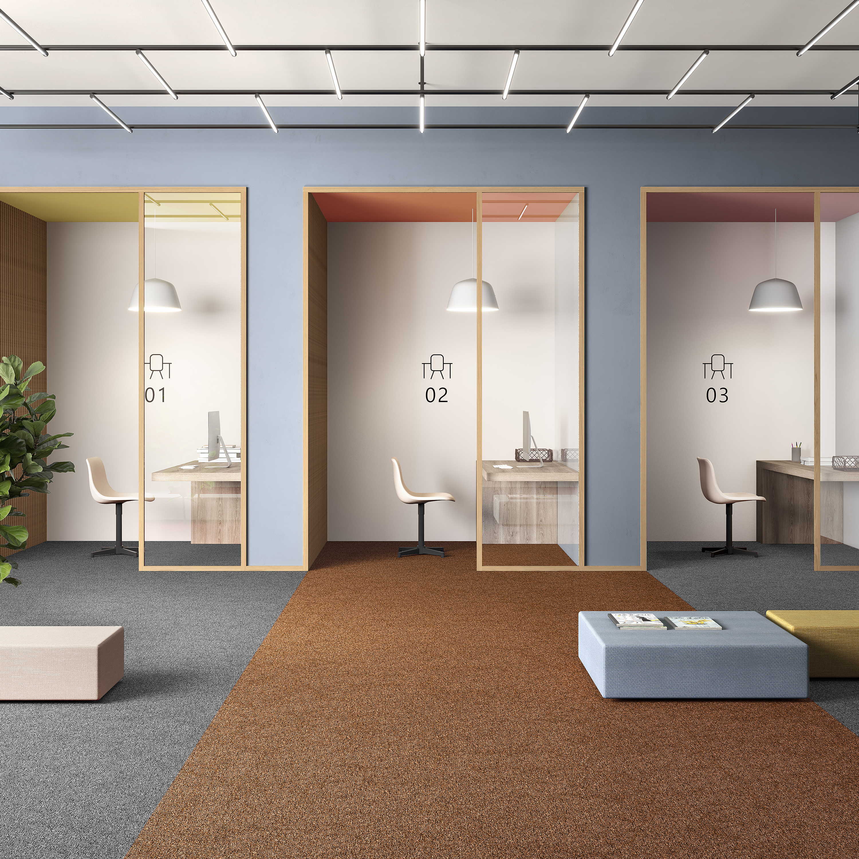 Ковровая плитка Medusa Tile 84 (500*500*5 мм) — купить в Липецке