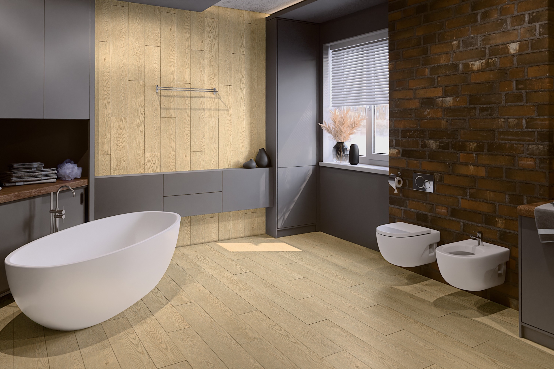 SPC ламинат «Damy Floor» Дуб Латте (1220*180*4 мм) — купить в Липецке