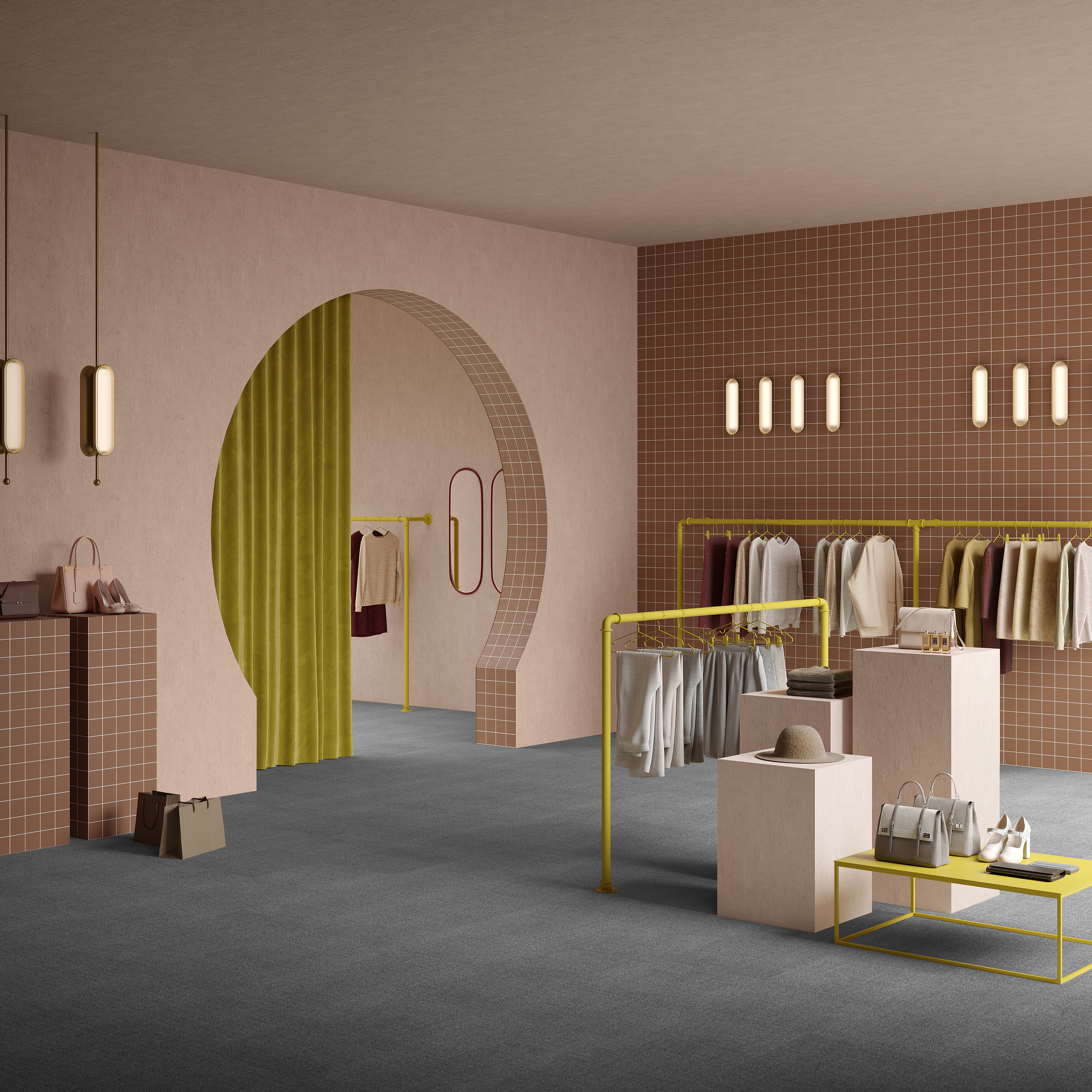 Ковровая плитка Mantra Tile 97 (500*500*6 мм) — купить в Липецке