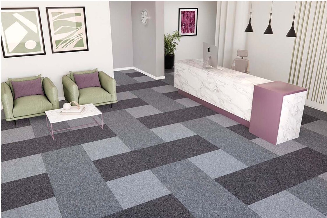 Ковровая плитка "Bonkeel" Space Grey (500*500*5,9 мм) — купить в Липецке