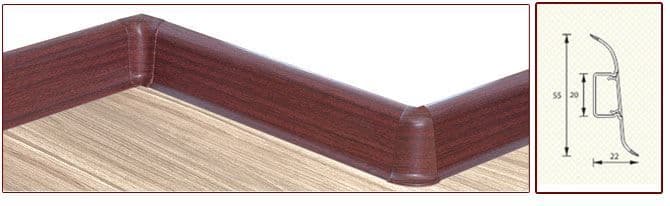 Плинтус "Идеал" пластиковый Комфорт Дуб северный (2500*22*55 мм) — купить в Липецке