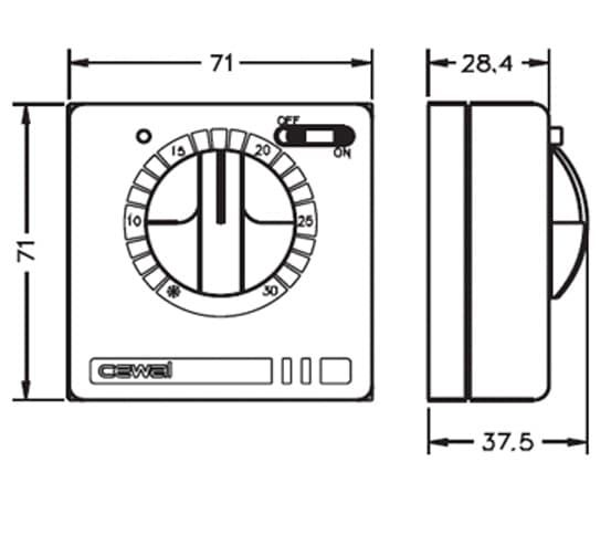 Терморегулятор Cewal RQ10 — купить в Липецке