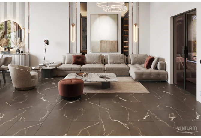 Кварц-винил Эбонитовый Мрамор (914,4*457,2*2,5 мм) — купить в Липецке